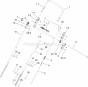 Handle Assembly Diagram and Parts List for 33005 260000001-260999999 - 2006 Lawn Boy Snow Blower